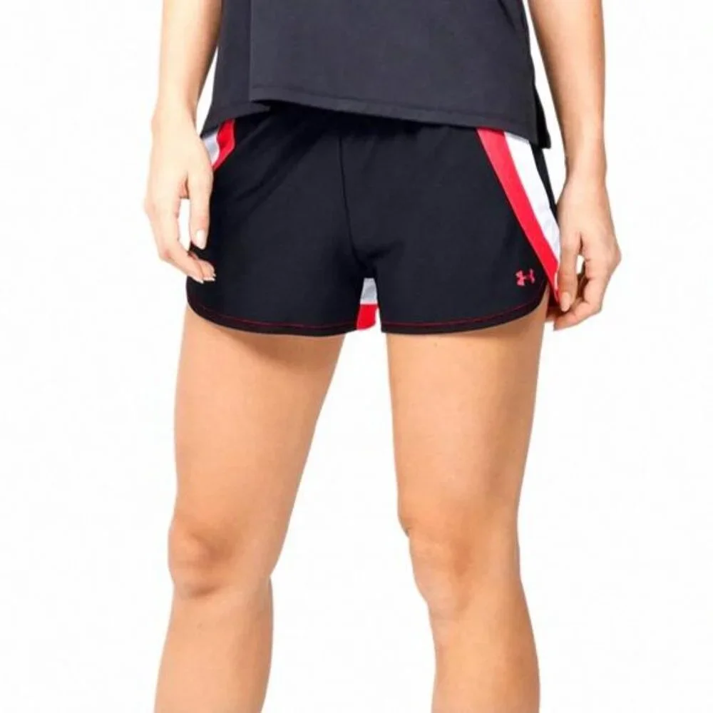 🌸 Sale 🌸 Under Armour Black Play Up Stripe Shorts 001 1351978 Women's Pockets